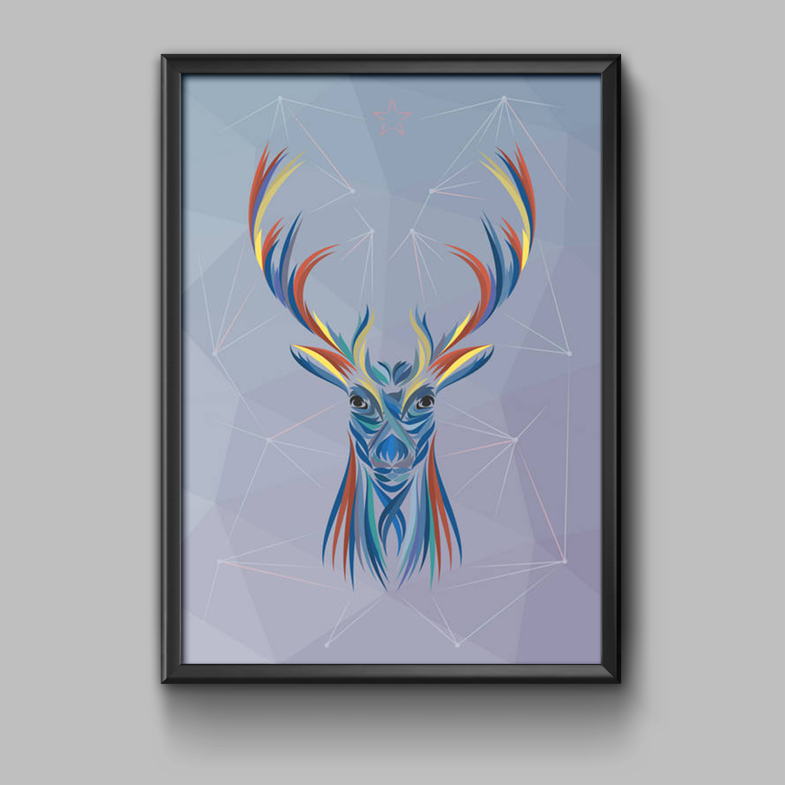 تابلو مدل دکوراتیو گوزن p0001