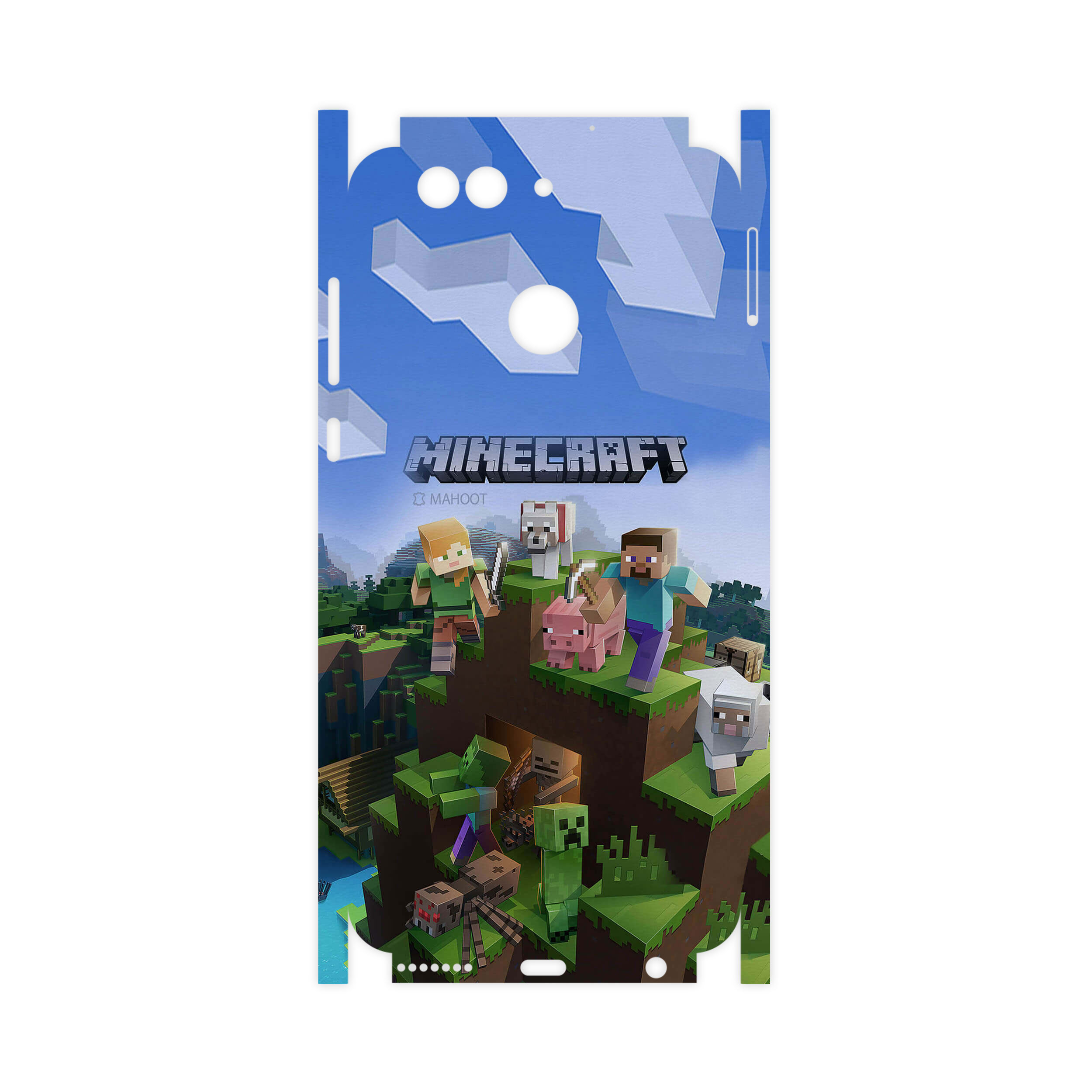 برچسب پوششی ماهوت مدل Minecraft-Game-FullSkin مناسب برای گوشی موبایل هوآوی Nova 2 Plus
