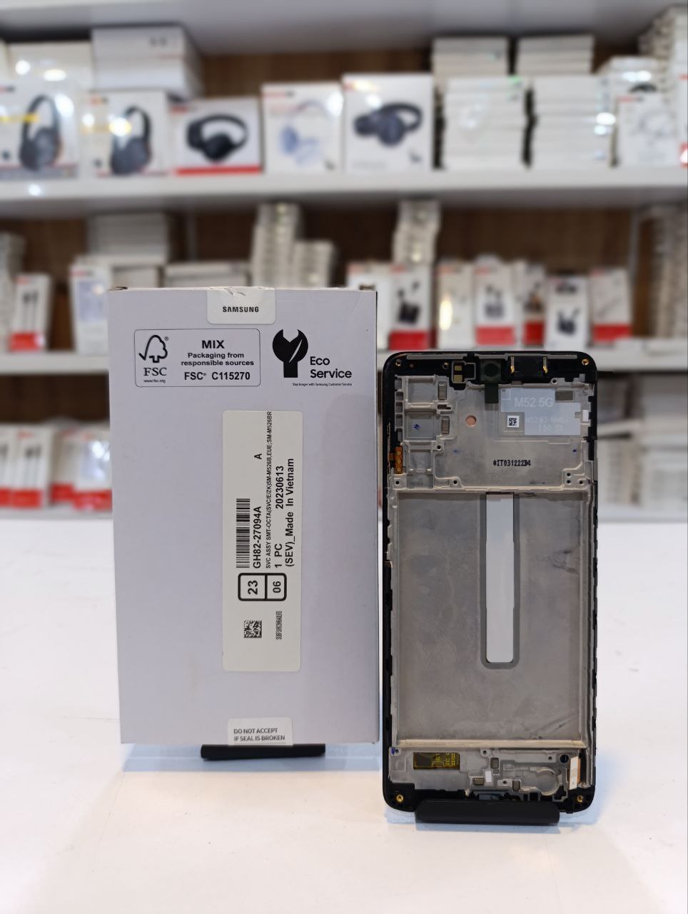 شرکتی دبی LCD Samsung M526 M52s 5G Black Service Pack 100% Doubi