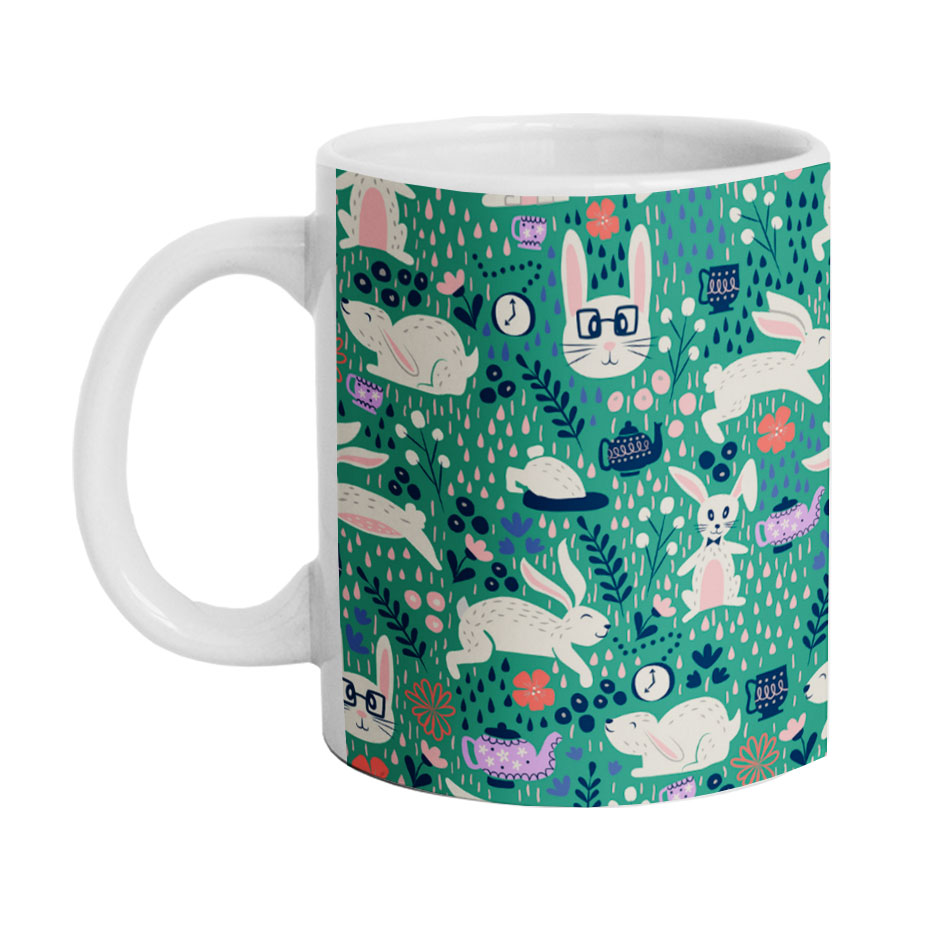 ماگ دارلی طرح فانتزی خرگوش مدل M1488