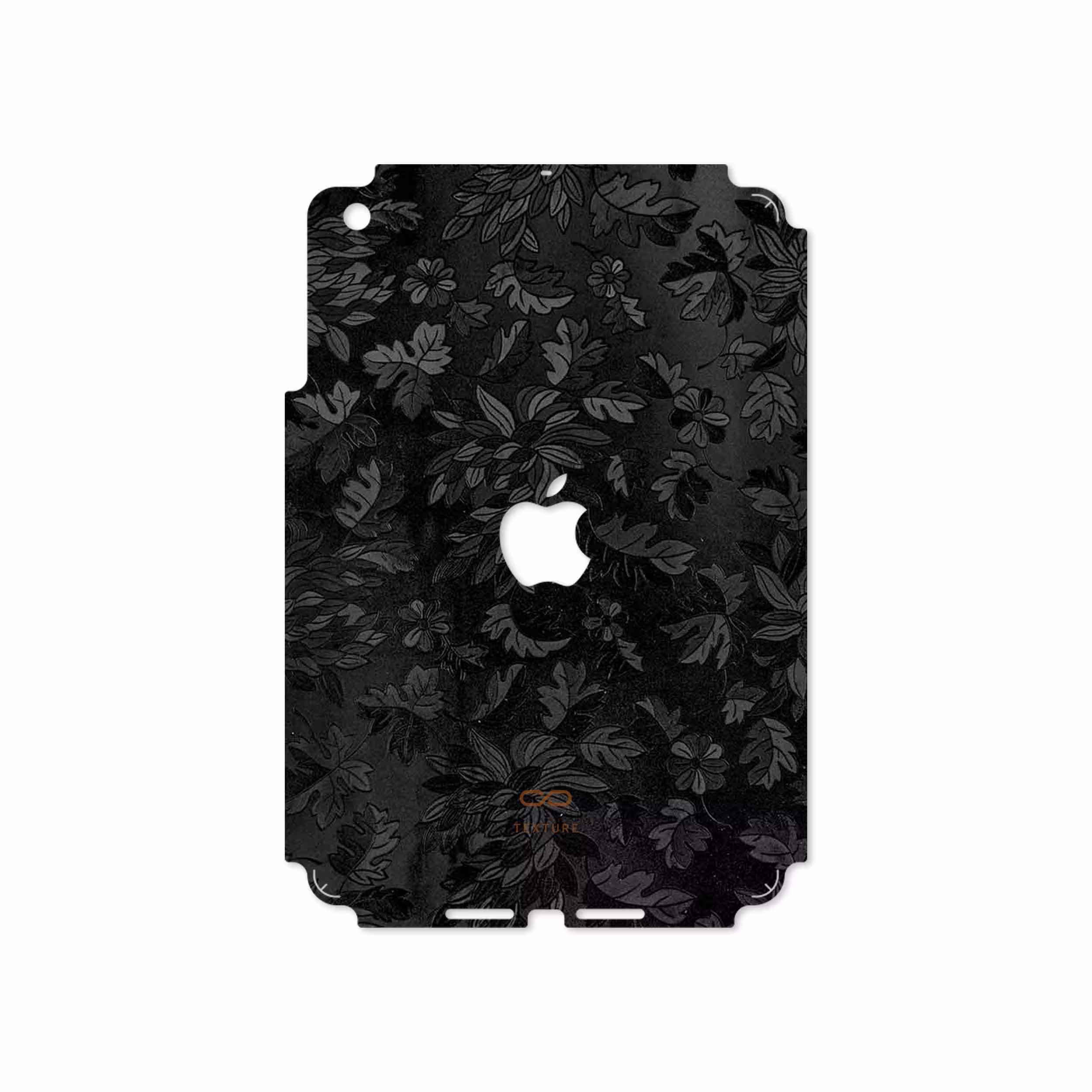 برچسب پوششی ماهوت مدل Black-Wildflower مناسب برای تبلت اپل iPad mini 2012 A1455