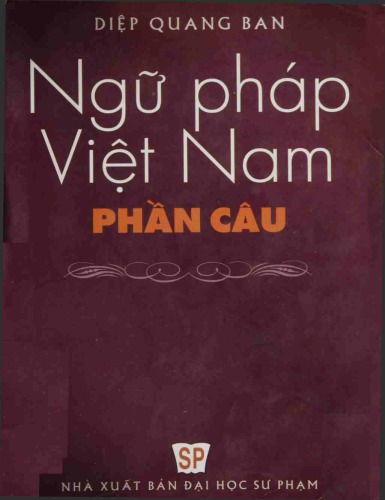 خرید و دانلود نسخه کامل کتاب Ngữ pháp Việt Nam phần câu