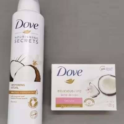 پک 2 عددی اسپری نارگیل و صابون نارگیل داو Dove