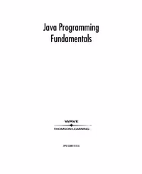 خرید و دانلود نسخه کامل کتاب Java Programming Fundamentals