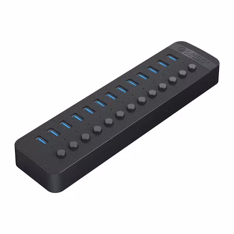 هاب 13 پورت کلیددار USB3.0 مدل ORICO CT2U3-13AB   گارانتی اصلی اوریکو - چهار فصل