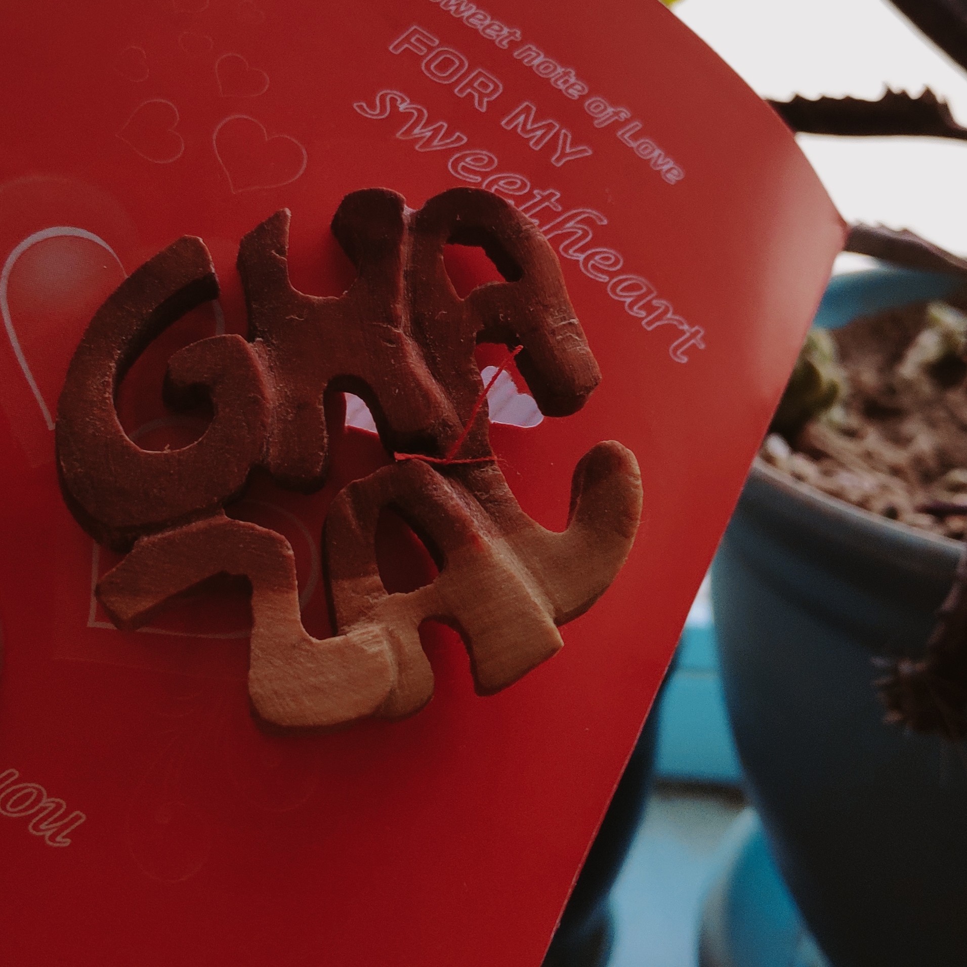 پلاک چوبی اسم غزل (غزال)