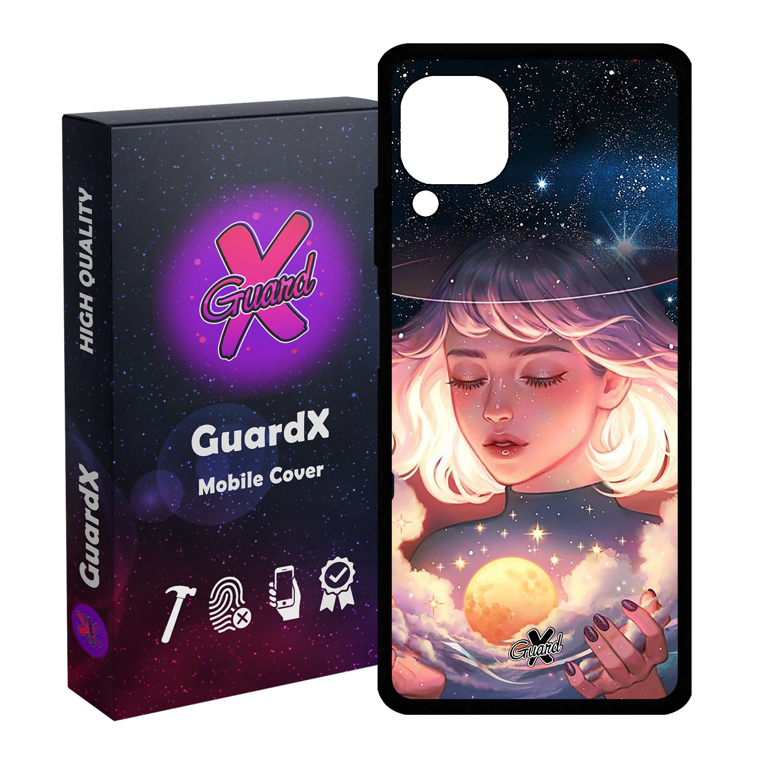 کاور گارد ایکس طرح Girl مدل Glass10059 مناسب برای گوشی موبایل هوآوی Nova 7i / Nova 6 SE / P40 Lite