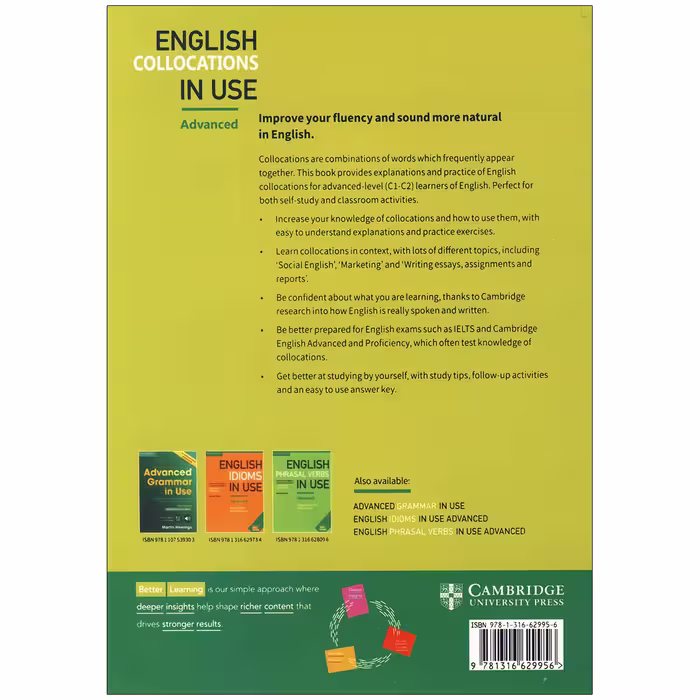 کتاب English Collocations in use اثر Felicity O Dell &amp; Michael Mccarthy انتشارات زبان مهر 2 جلدی