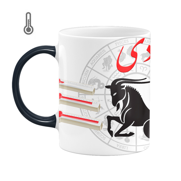 ماگ حرارتی طرح تولد مدل خصوصیات ماه دی