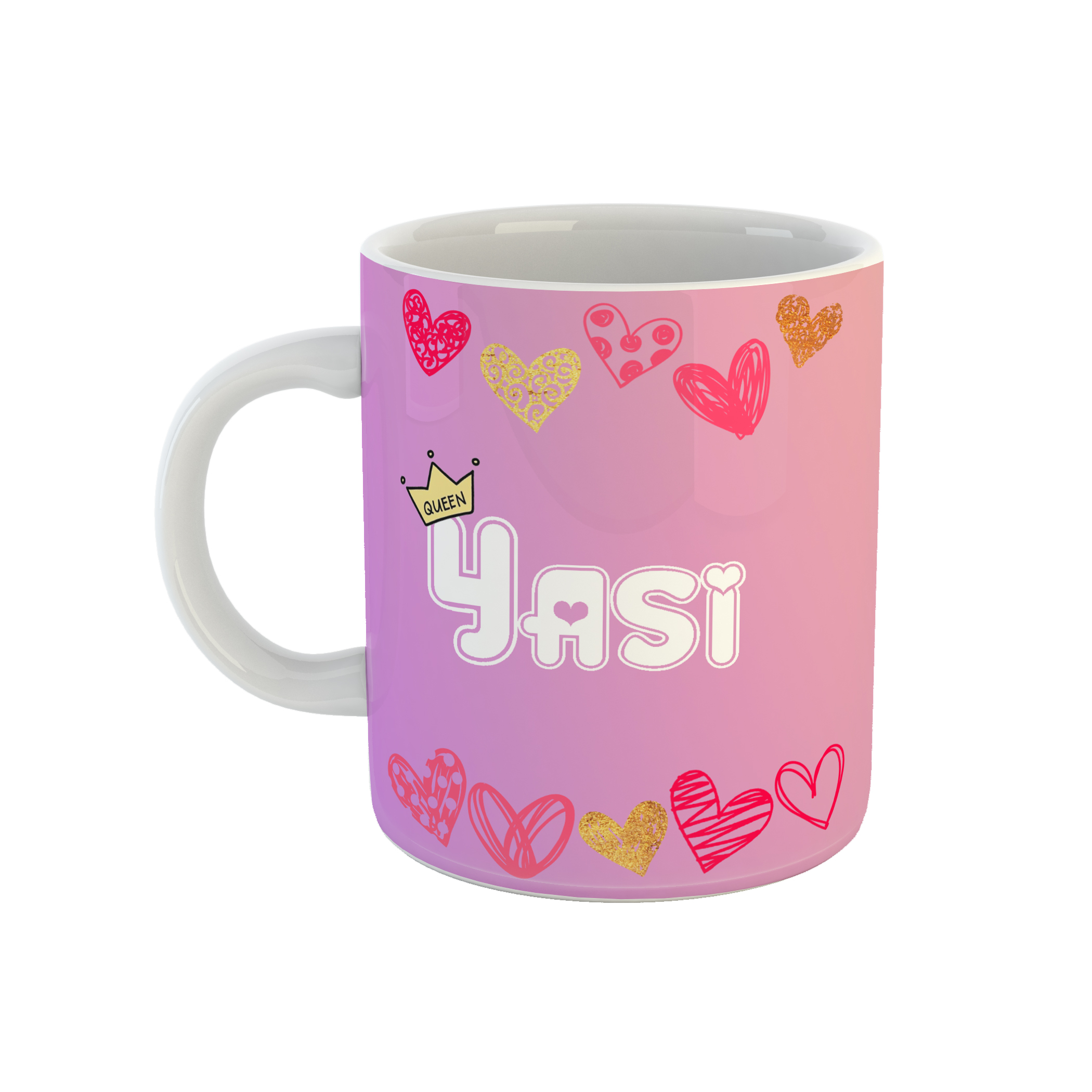 ماگ طرح تک شاخ مدل یاسی