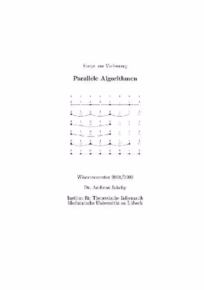 خرید و دانلود نسخه کامل کتاب Parallele Algorithmen 002
