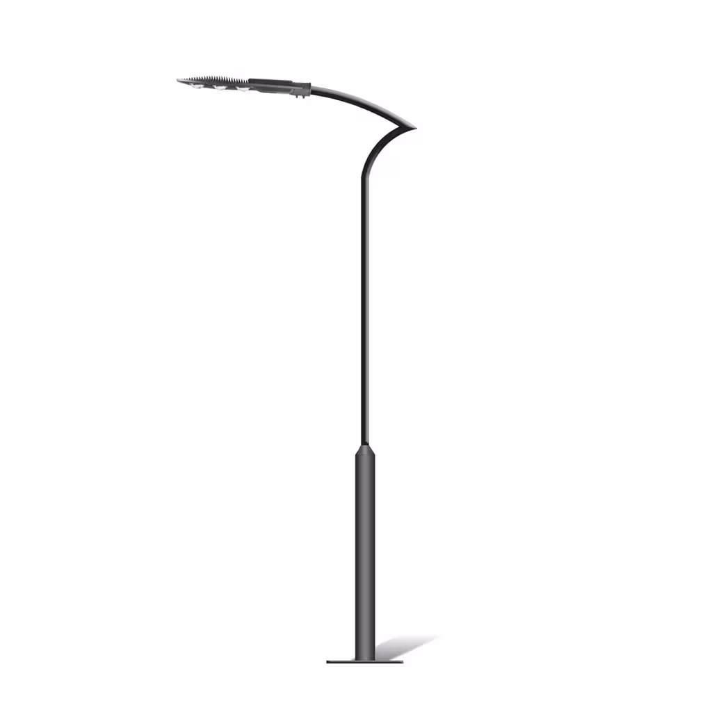 پایه ایستاده چراغ خیابانی 100وات شعاع مدل SH-ST7141 همراه پایه و بولت