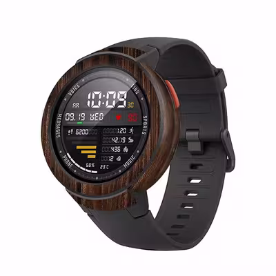 برچسب ماهوت طرح Dark Walnut Wood مناسب برای ساعت هوشمند شیایومی Amazfit Verge