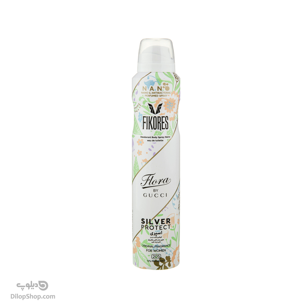 اسپری بدن فیکورس مدل گوچی فلورا حجم 200میل