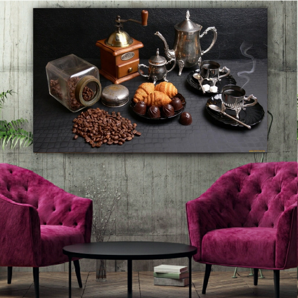 تابلو بوم طرح قهوه مدلSTB1413