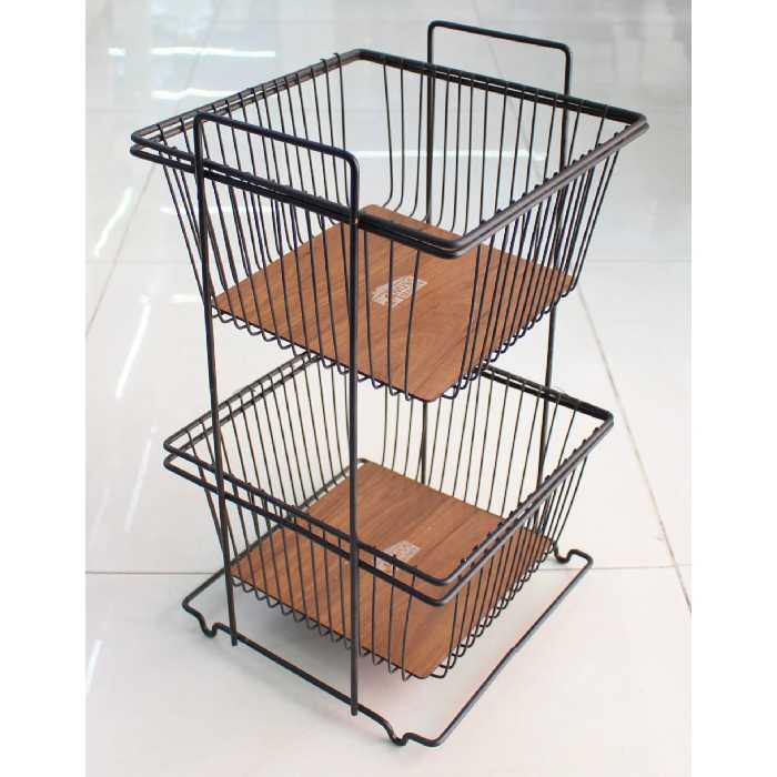 جا پیازی دو طبقه کف چوبی

