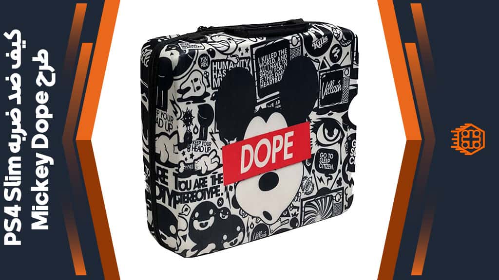 کیف ضد ضربه PS4 Slim – طرح Mickey Dope
