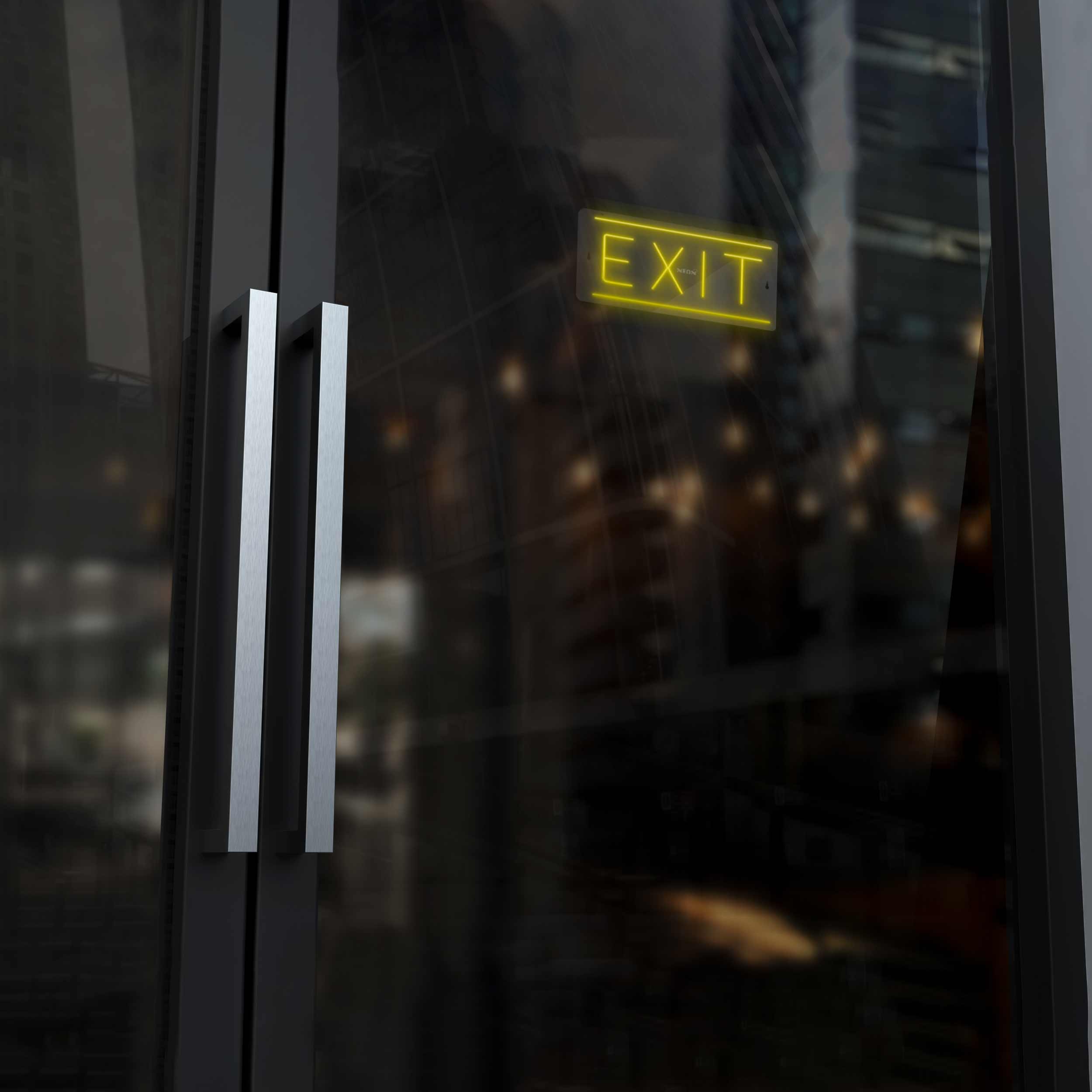 چراغ دیواری نئون دیزاین طرح Exit