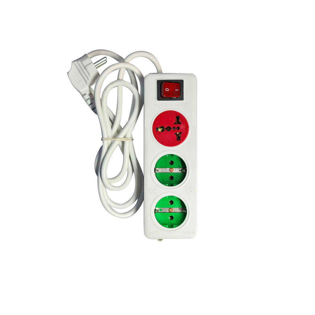 رابط 3 خانه ارت دار فردان الکتریک 32004 مدل مولتی با کابل 1.8 متری