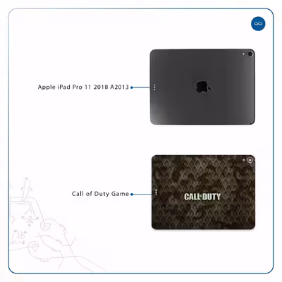 برچسب پوششی ماهوت مدل Call-of-Duty-Game مناسب برای تبلت اپل iPad Pro 11 2018 A2013