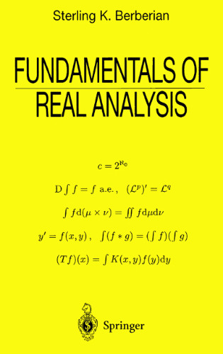 خرید و دانلود نسخه کامل کتاب Fundamentals of Real Analysis