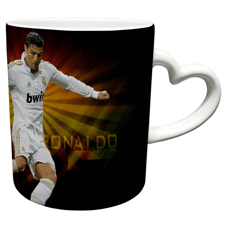 ماگ مدل دسته قلبی طرح رونالدو کد 54