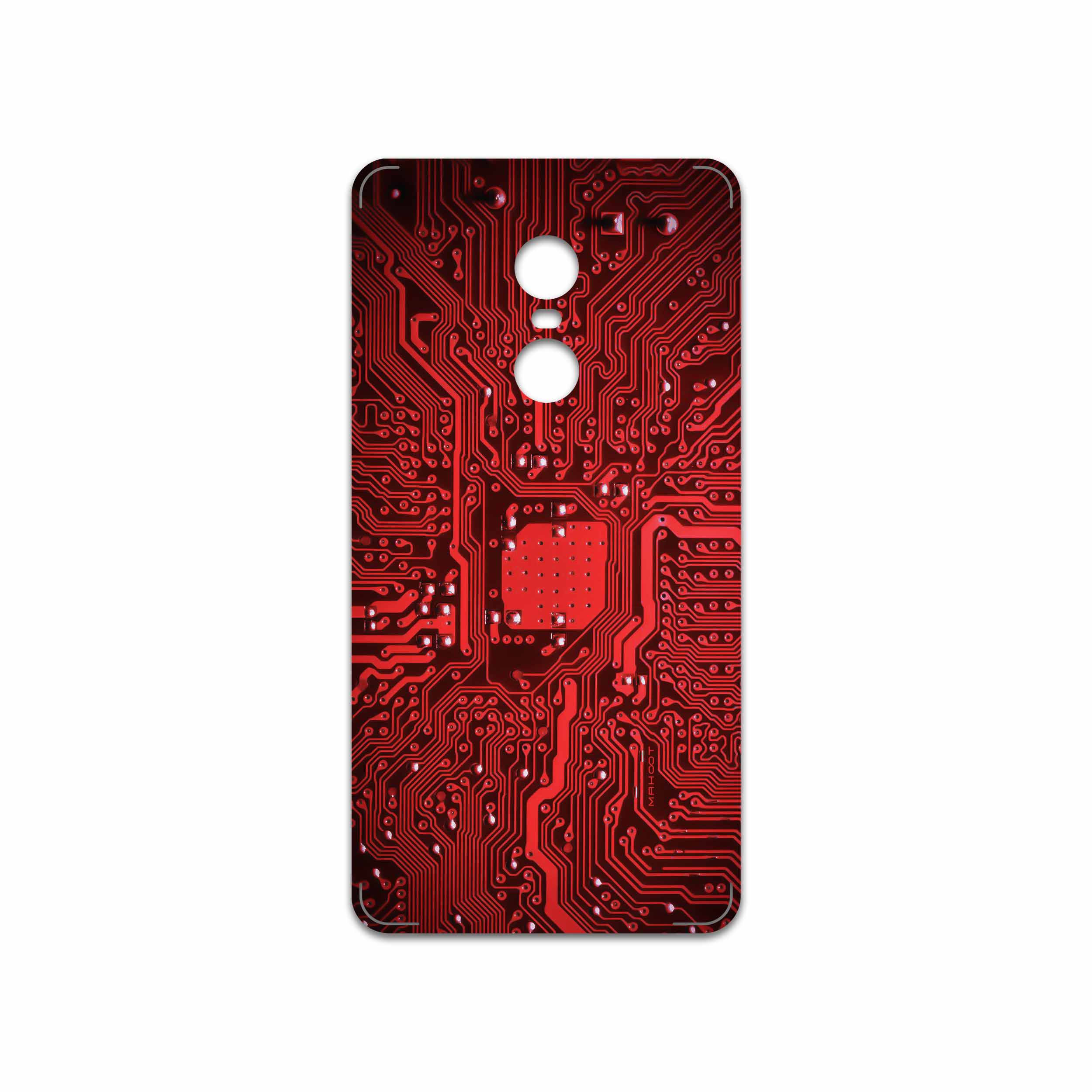 برچسب پوششی ماهوت مدل Red Printed Circuit Board مناسب برای گوشی موبایل شیائومی Redmi Note 4