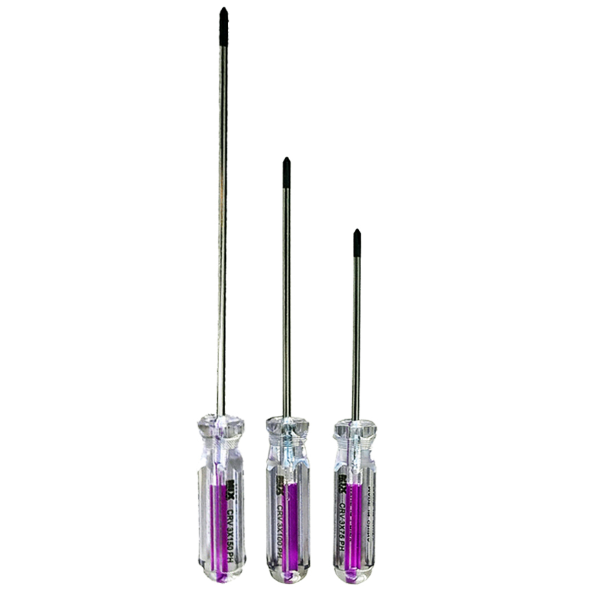 پیچ گوشتی چهارسو میکس مدل AT -3751015 مجموعه 3 عددی