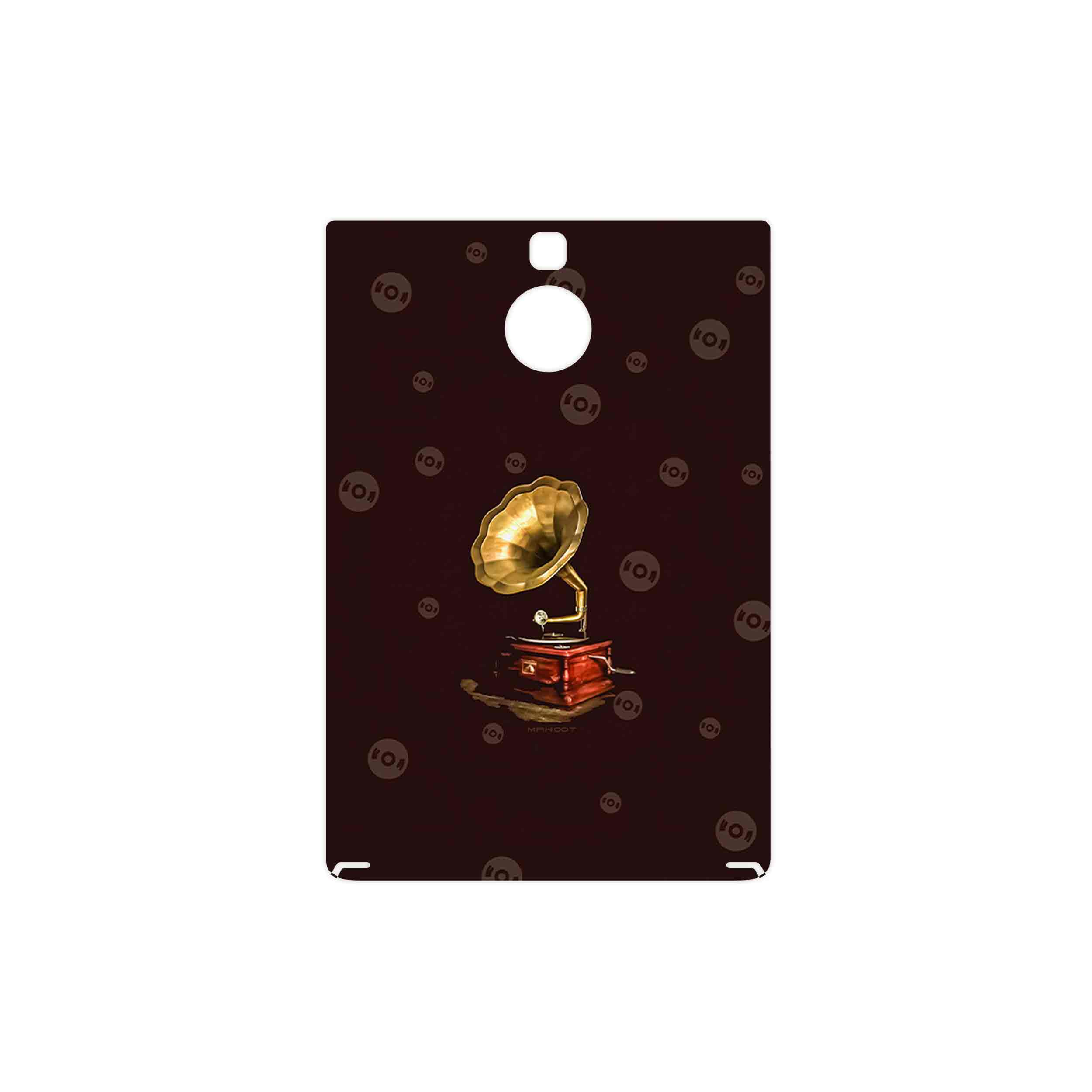 برچسب پوششی ماهوت مدل Gramophone Nostalgia مناسب برای گوشی موبایل بلک بری Passport Silver Edition
