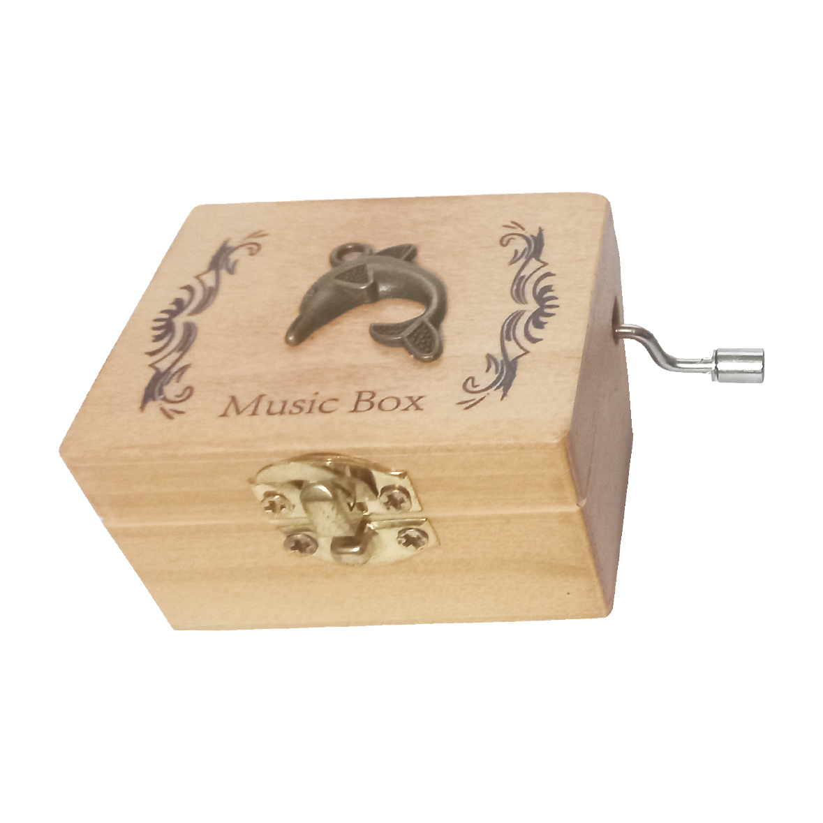 جعبه موزیکال مدل هندلی طرح دلفین