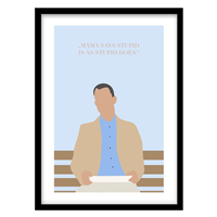 قیمت و خرید تابلو دکوراتیو مدل پوستر فارست گامپ کد 1134