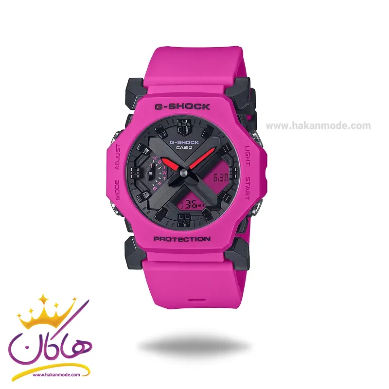ساعت جی شاک کاسیو دو زمانه صورتی GA-2300-4ADR