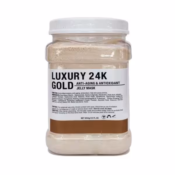 ماسک صورت هیدروژلی طلا 24 عیار لوکسوری گلد 650 گرمی LUXURY 24K GOLD