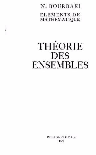 خرید و دانلود نسخه کامل کتاب Théorie des ensembles