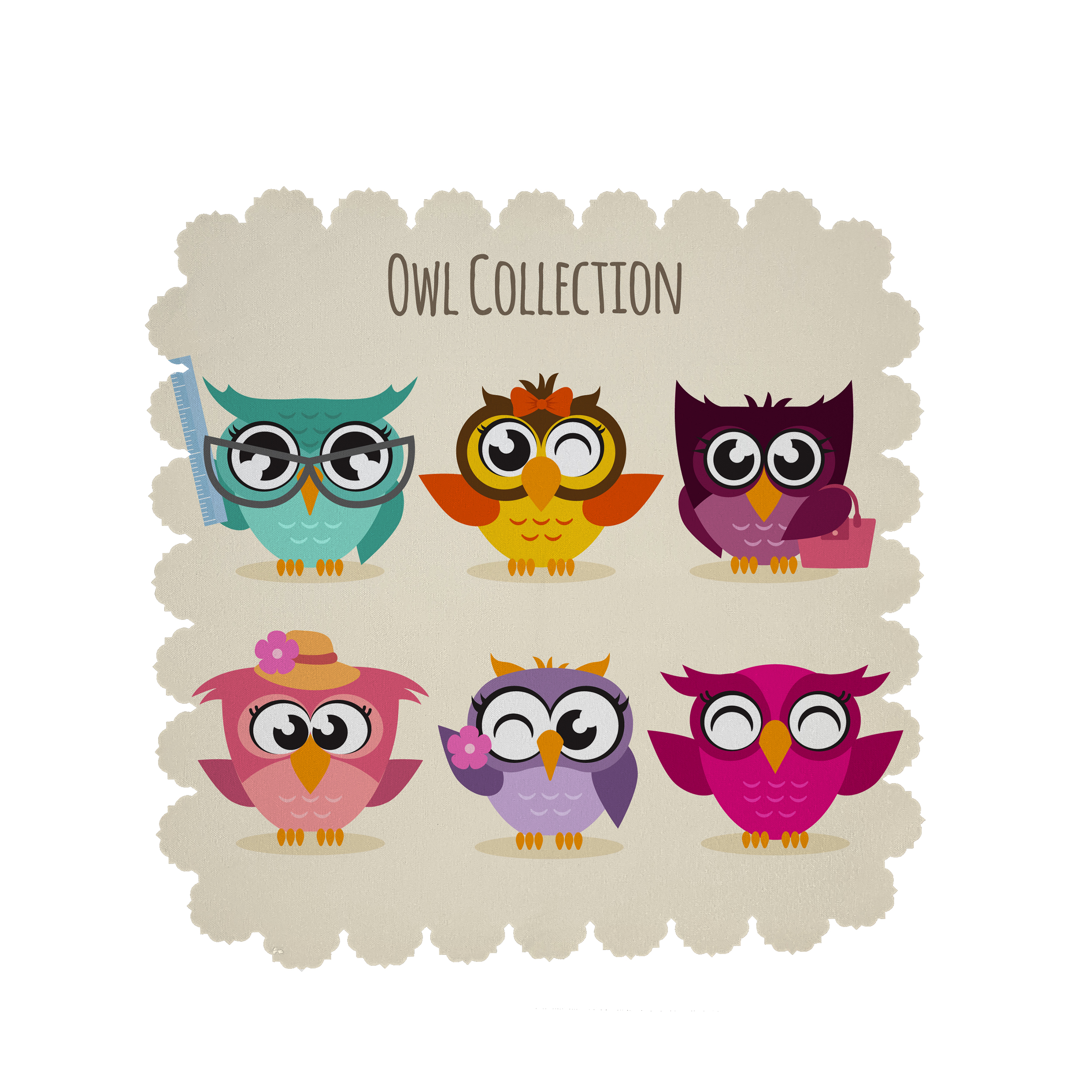  رومیزی طرح جغد کد 8402B