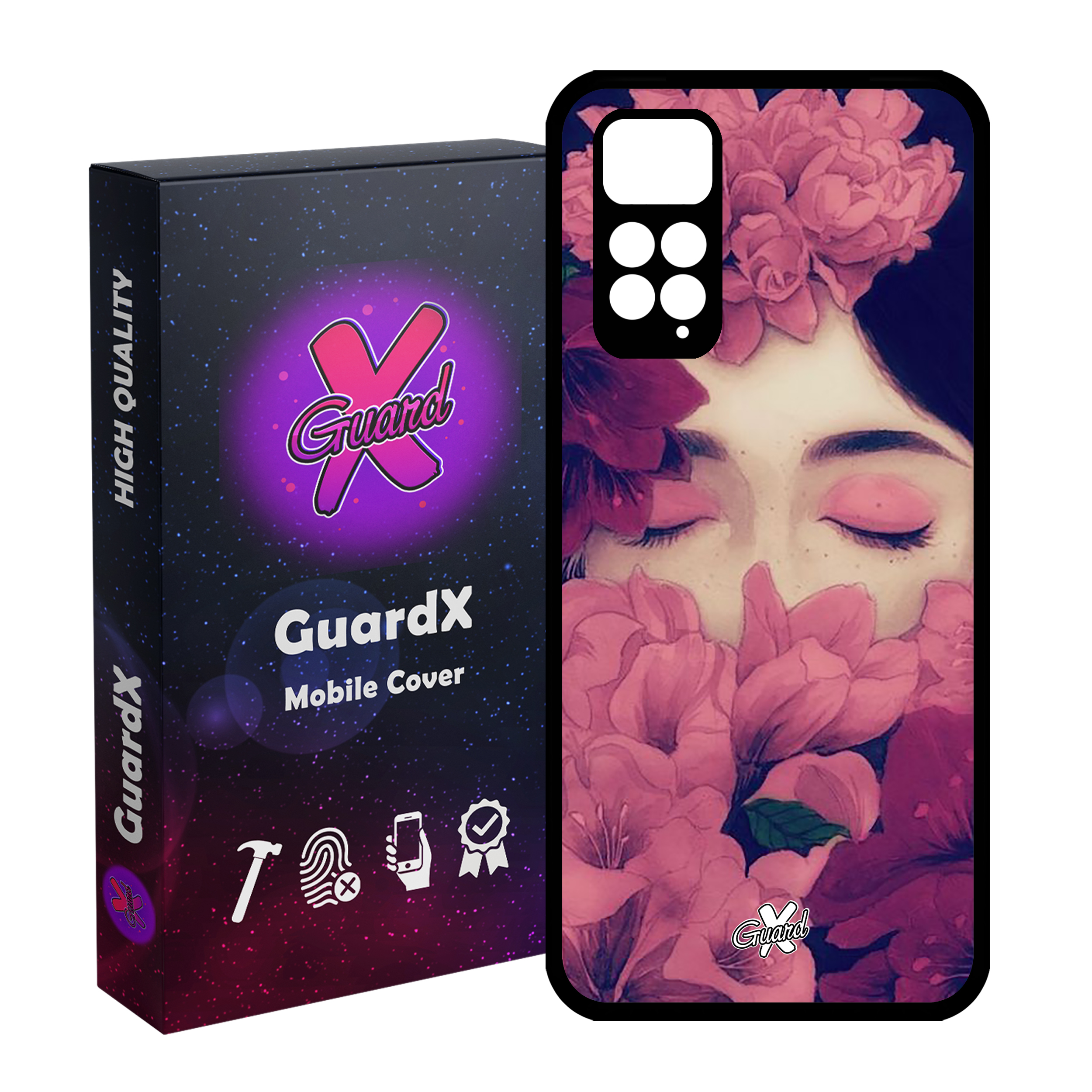 کاور گارد ایکس طرح Girl مدل Glass10027 مناسب برای گوشی موبایل شیائومی Redmi Note 11S/ Note 11 4G