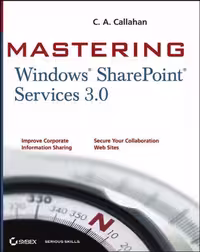 خرید و دانلود نسخه کامل کتاب Mastering Windows SharePoint Services 3.1
