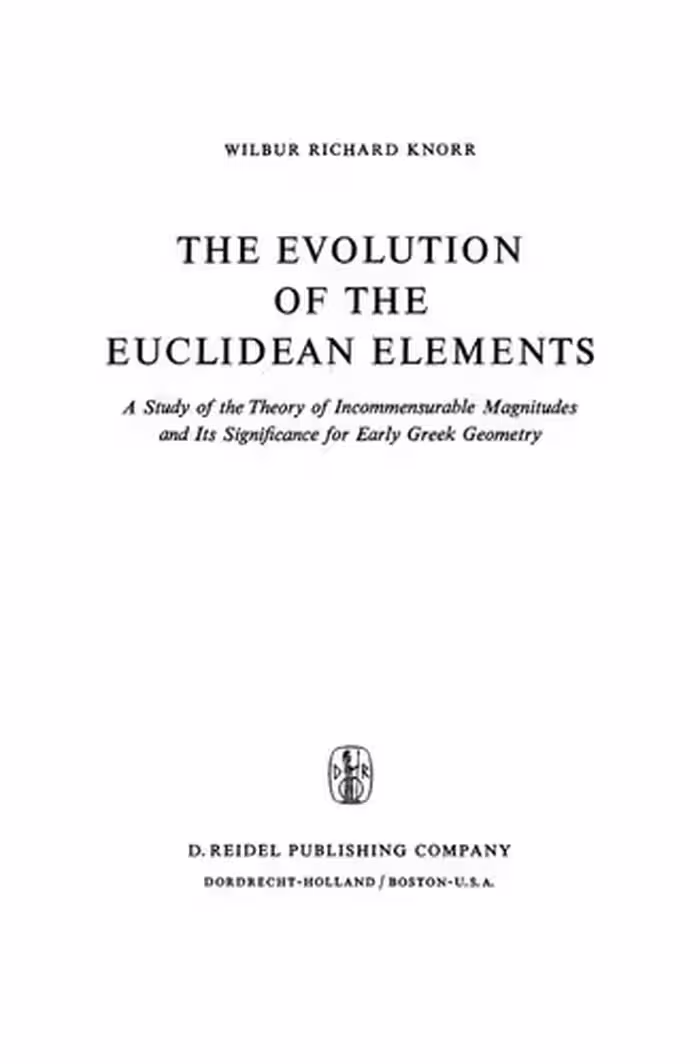 خرید و دانلود نسخه کامل کتاب The evolution of the euclidean elements