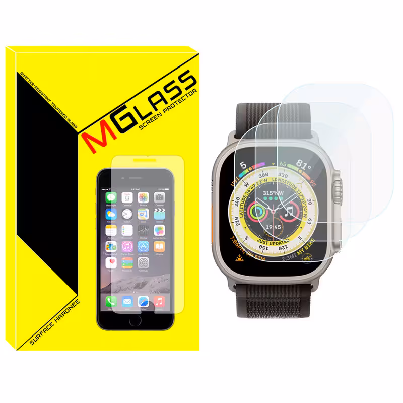 محافظ صفحه نمایش شیشه‌ای ام‌گلس مدل SH-MG مناسب برای ساعت هوشمند هاینو تکو T94 Ultra Max بسته سه عددی | کالا برتری