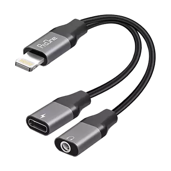 کابل تبدیل لایتنینگ به AUX / USB-C پرووان مدل PCA46