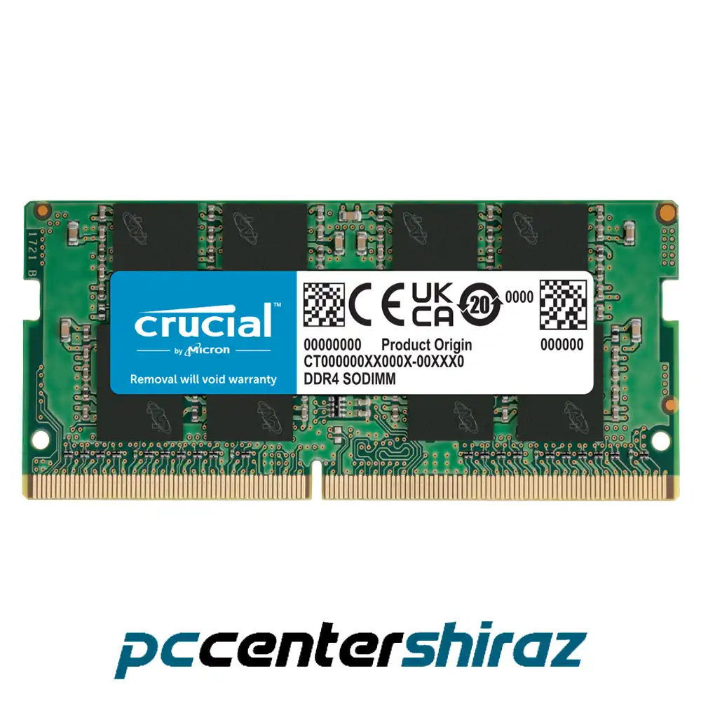 حافظه رم لپتاپ کروشیال 16 گیگابایت مدل Ram Crucial 16GB DDR4 3200MHZ