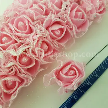 گل فومی لبه اکلیلی صورتی