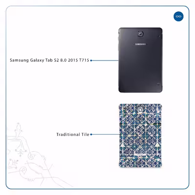 برچسب پوششی ماهوت مدل Iran-Tile1 مناسب برای تبلت سامسونگ Galaxy Tab S2 8.0 2015 T715