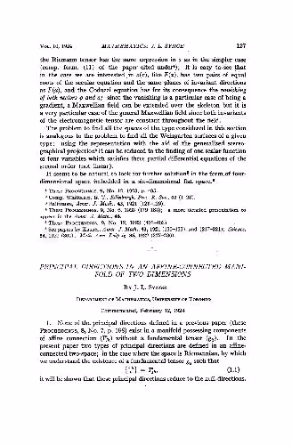 خرید و دانلود نسخه کامل کتاب Principal Directions in an Affine-Connected Manifold of Two Dimensions