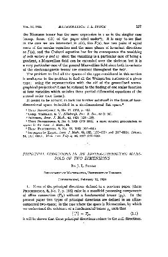 خرید و دانلود نسخه کامل کتاب Principal Directions in an Affine-Connected Manifold of Two Dimensions