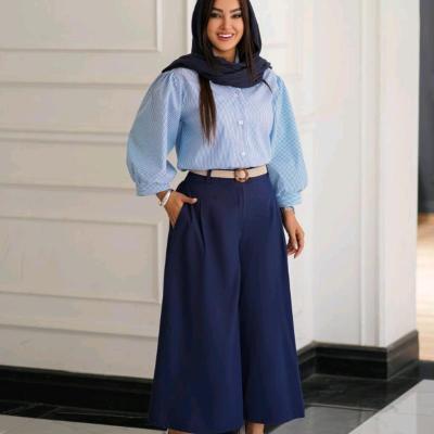مانتو شلوار زنانه مدل شومیز عروسکی و دامن شلواری