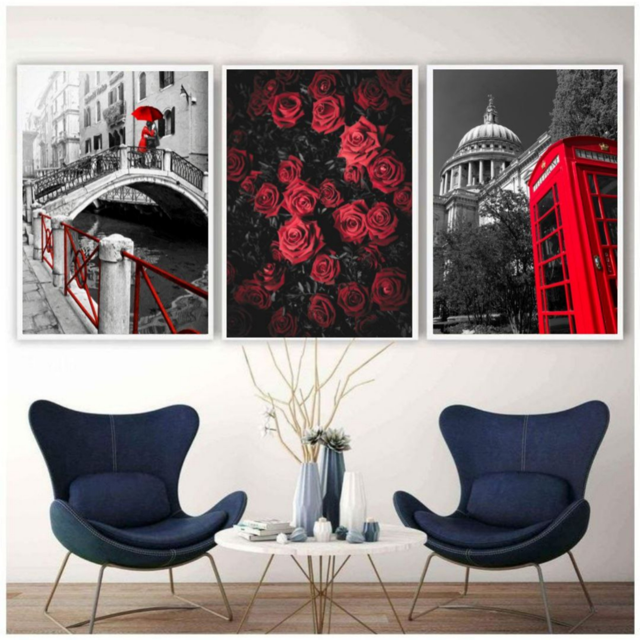  تابلو مدل دکوراتیو کد1080 مجموعه 3 عددی