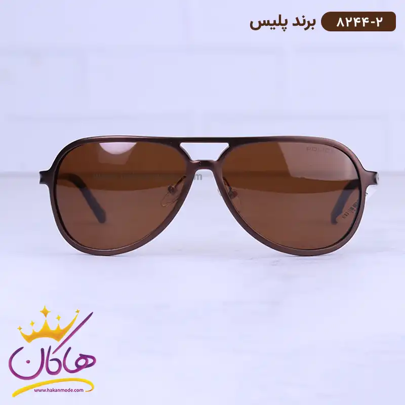 عینک آفتابی پلیس مردانه قهوه ای 8244/2