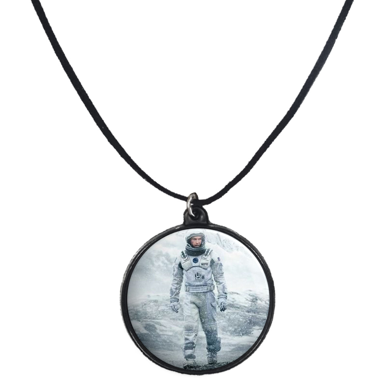 گردنبند پرمانه طرح Interstellar کد pmb.24246 مدل دو طرفه