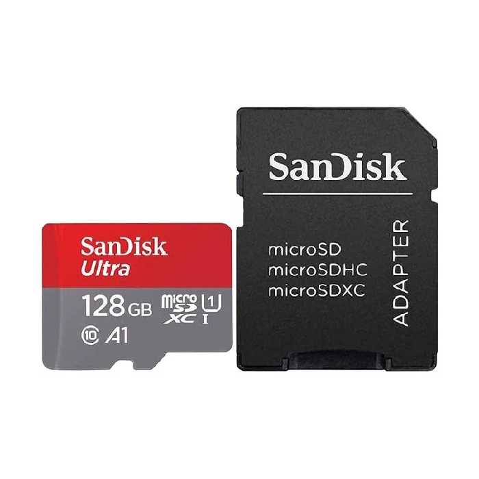 کارت حافظه MicroSDXC سن دیسک A1 کلاس 10 استاندارد U1 با سرعت 100MB ظرفیت 128 گیگابایت